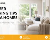 Summer cleaning tips infographic for Reading PA homes - Tailor Maid House Cleaning
